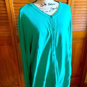 Brilliant green cardigan